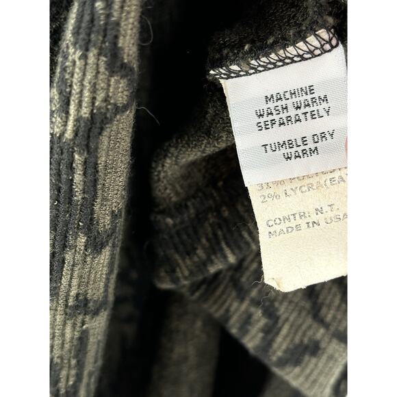 NWT Cut Loose Skirt Womens XL Green Black Vintage Midi Stretch Knit Straight - Picture 5 of 15